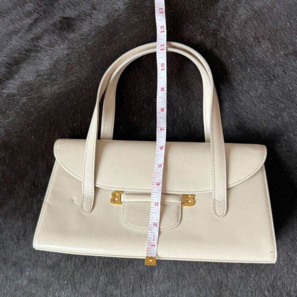 Bally White Leather Handbag - Picture 6 of 11